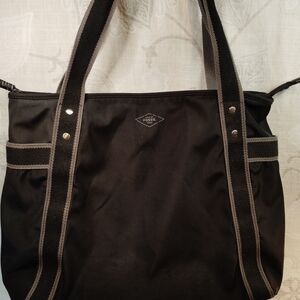Fossil Black Tote Bag